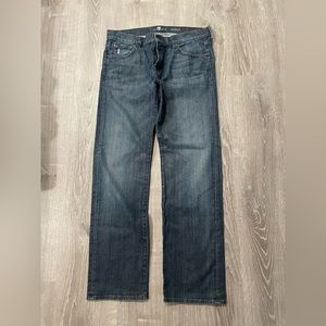7 for all mankind men’s straight leg austyn jeans - size 36